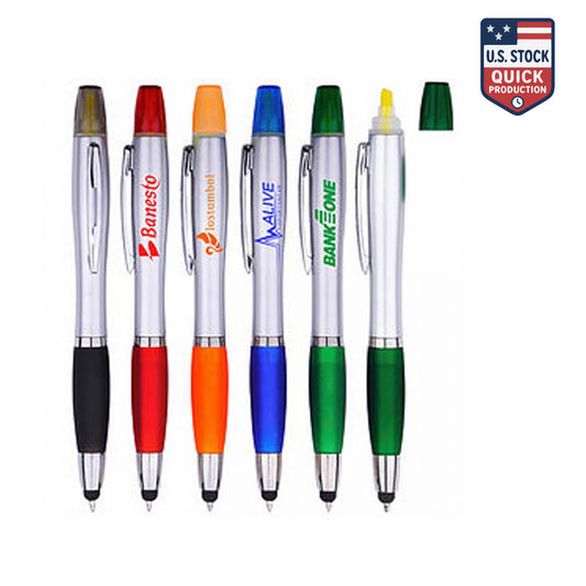 3-in-1 Stylus, Ballpoint & Highlighter Pen
